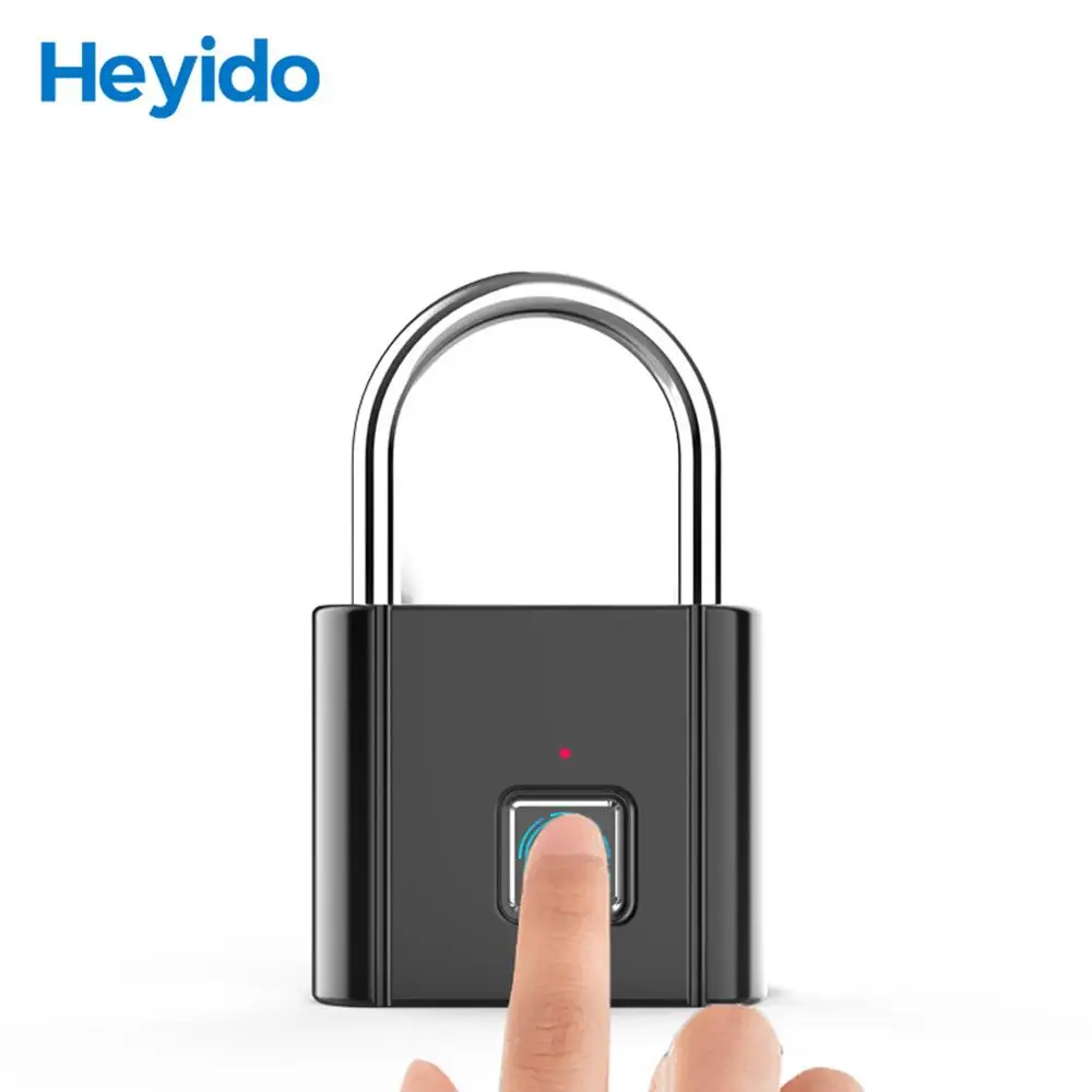 Heyido Keyless Quick Unlock Zinc Alloy Metal USB Charging Smart Fingerprint Padlock
Heyido Keyless Quick Unlock Zinc Alloy Metal USB Charging Smart Fingerprint Padlock
