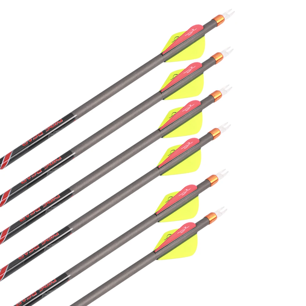 6pcs 32'' Pure Carbon Arrow Replaceable Arrowhead with Orange Explosion-proof Ring for Achery Recurve&Compound Bows Shooting
6pcs 32'' Pure Carbon Arrow Replaceable Arrowhead with Orange Explosion-proof Ring for Achery Recurve&Compound Bows Shooting