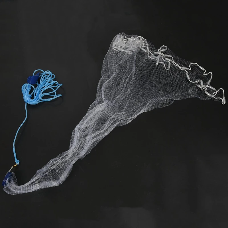 8Ft 2.4M Fishing Net Bait Easy Throw Hand Cast 3/4 inch Strong Nylon Mesh + Sinker
8Ft 2.4M Fishing Net Bait Easy Throw Hand Cast 3/4 inch Strong Nylon Mesh + Sinker