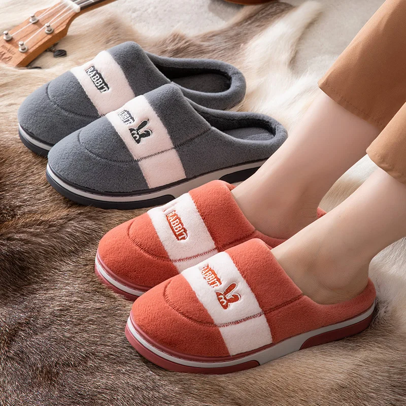 Autumn and Winter New Ladies Home Cotton Slippers Couple Cute Rabbit Fur Warmth Men's Cotton Slippers Female Non-slip
Autumn and Winter New Ladies Home Cotton Slippers Couple Cute Rabbit Fur Warmth Men's Cotton Slippers Female Non-slip