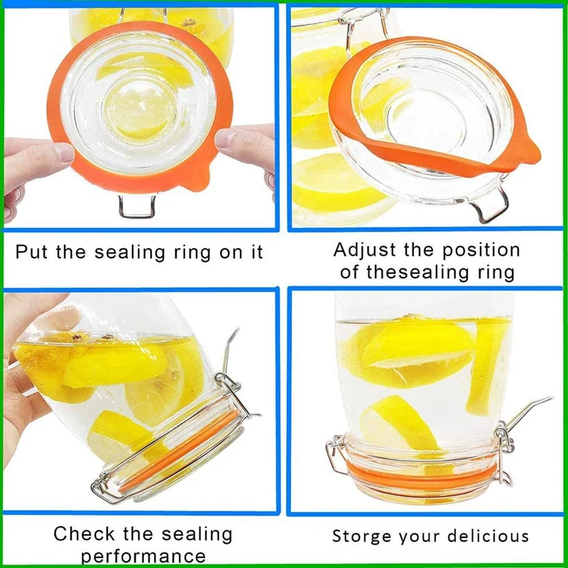 Silicone Gaskets Airtight Rubber Seals Rings Leak-Proof Canning Silicone Fitting Seals for Mason Jar Lids Sealing Ring
Silicone Gaskets Airtight Rubber Seals Rings Leak-Proof Canning Silicone Fitting Seals for Mason Jar Lids Sealing Ring