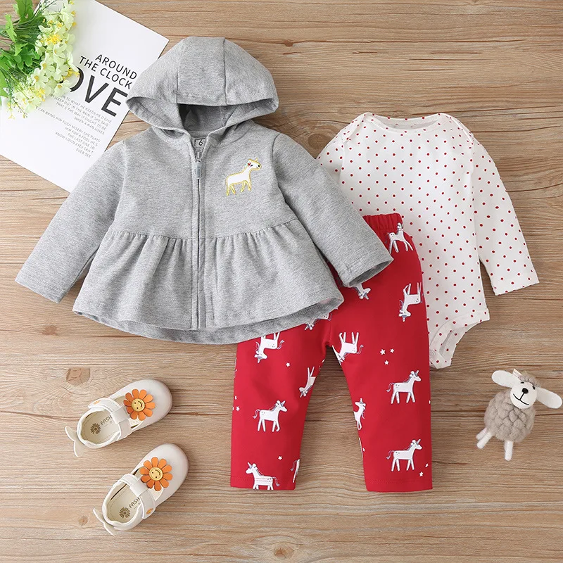 Baby Boy Clothing Set Fashion Cotton Hooded Top Bodysuit Pants 3Pcs Outfits Infnat Boys Tracksuit Newborn Kids Clothes Sets
Baby Boy Clothing Set Fashion Cotton Hooded Top Bodysuit Pants 3Pcs Outfits Infnat Boys Tracksuit Newborn Kids Clothes Sets