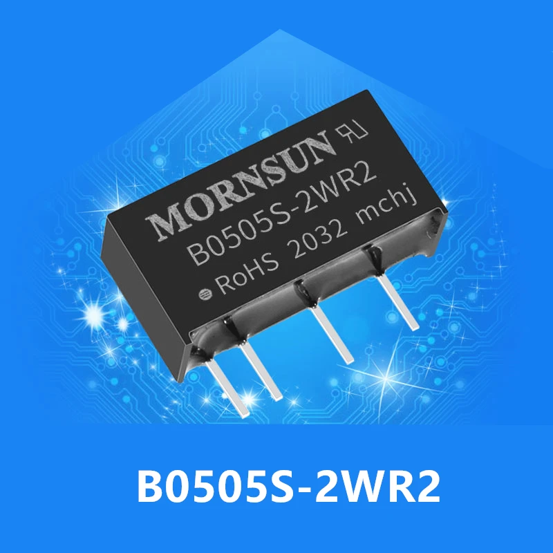 

New original MORNSUN DC-DC power module B0505S-2WR2 isolated regulated power supply Input: 5V Output: 5V 0.4A 1.5kV 2W B0505S-2W