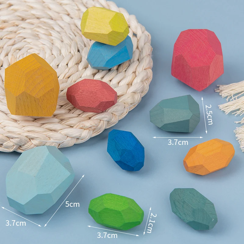 Wooden Colored Stone Building Block Educational Toy Creative Nordic Style Stacking Game Rainbow Wooden Toys For Children Gifts
Wooden Colored Stone Building Block Educational Toy Creative Nordic Style Stacking Game Rainbow Wooden Toys For Children Gifts