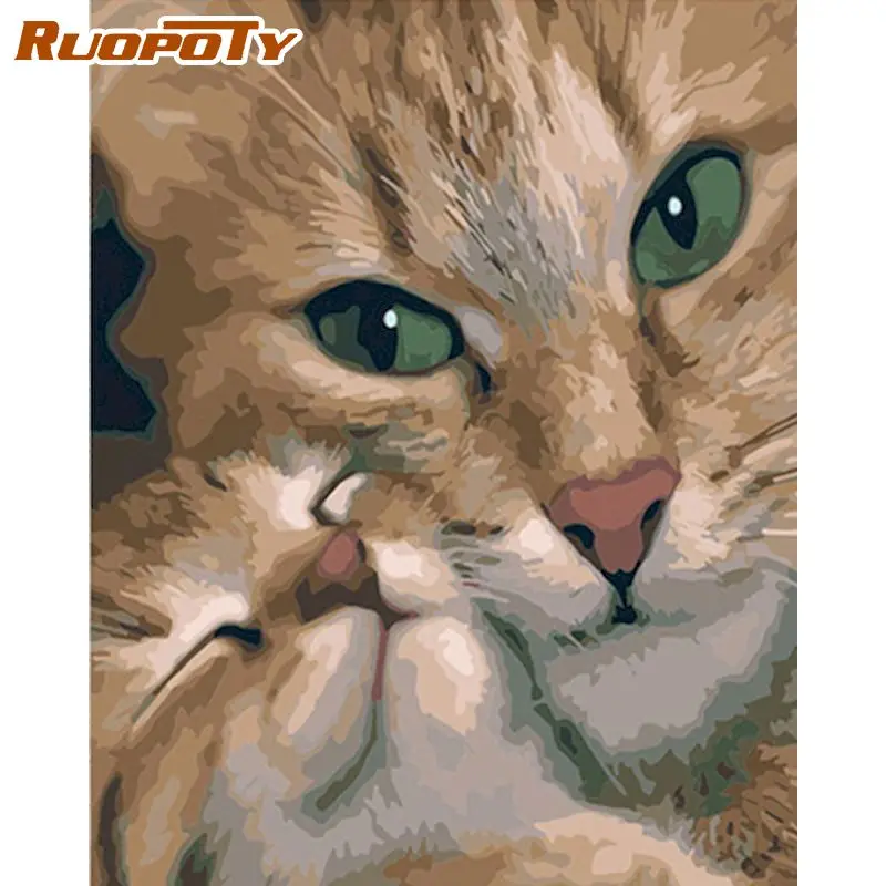RUOPOTY Two Cute Cats Animal Painting By Numbers Kits For Adults Handmade Diy Framed On Canvas Home Decoration Wall Art Picture
RUOPOTY Two Cute Cats Animal Painting By Numbers Kits For Adults Handmade Diy Framed On Canvas Home Decoration Wall Art Picture