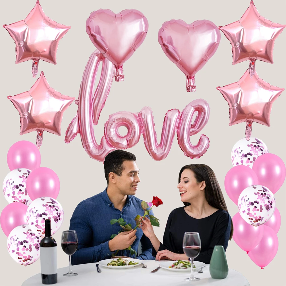 Ligatures Love Letter Foil Balloon Set Anniversary Wedding Valentines Birthday Party Decoration Champagne Cup Photo Props
Ligatures Love Letter Foil Balloon Set Anniversary Wedding Valentines Birthday Party Decoration Champagne Cup Photo Props