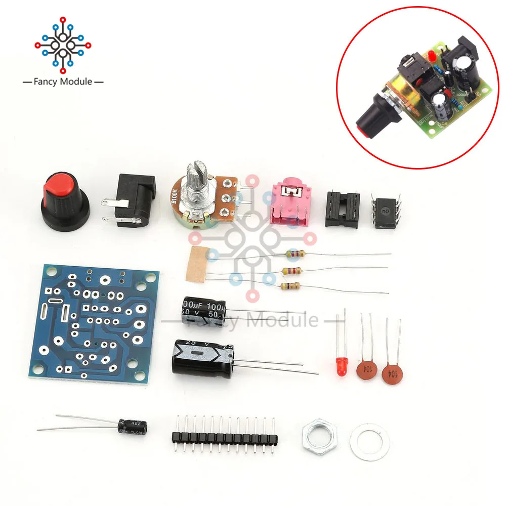 LM386 Power Amplifier Board Suit Kit Electronic DIY Kit Super Mini 3V-12V Audio Amplify Module Low Consumption Electricity Kits
LM386 Power Amplifier Board Suit Kit Electronic DIY Kit Super Mini 3V-12V Audio Amplify Module Low Consumption Electricity Kits