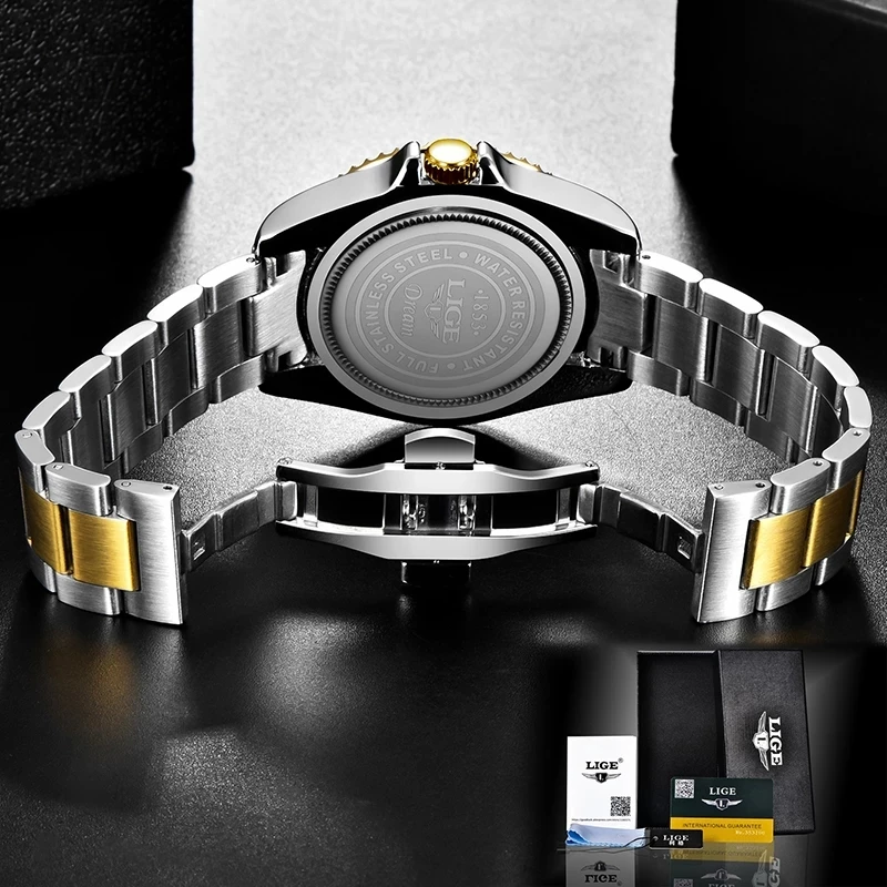 2021 LIGE Mens Watches Fashion Business Waterproof Quartz Wrist Watch for Men Top Brand Luxury Stainless Steel Sport Clock Male
2021 LIGE Mens Watches Fashion Business Waterproof Quartz Wrist Watch for Men Top Brand Luxury Stainless Steel Sport Clock Male