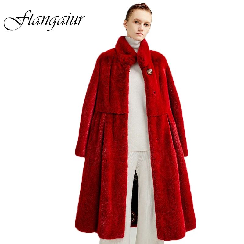 Ftangaiur Winter Import Velvet Mink Fur Coat Full Sleeve Women Long Losse Mandarin Collar Natural Real Mink Fur Coats
Ftangaiur Winter Import Velvet Mink Fur Coat Full Sleeve Women Long Losse Mandarin Collar Natural Real Mink Fur Coats