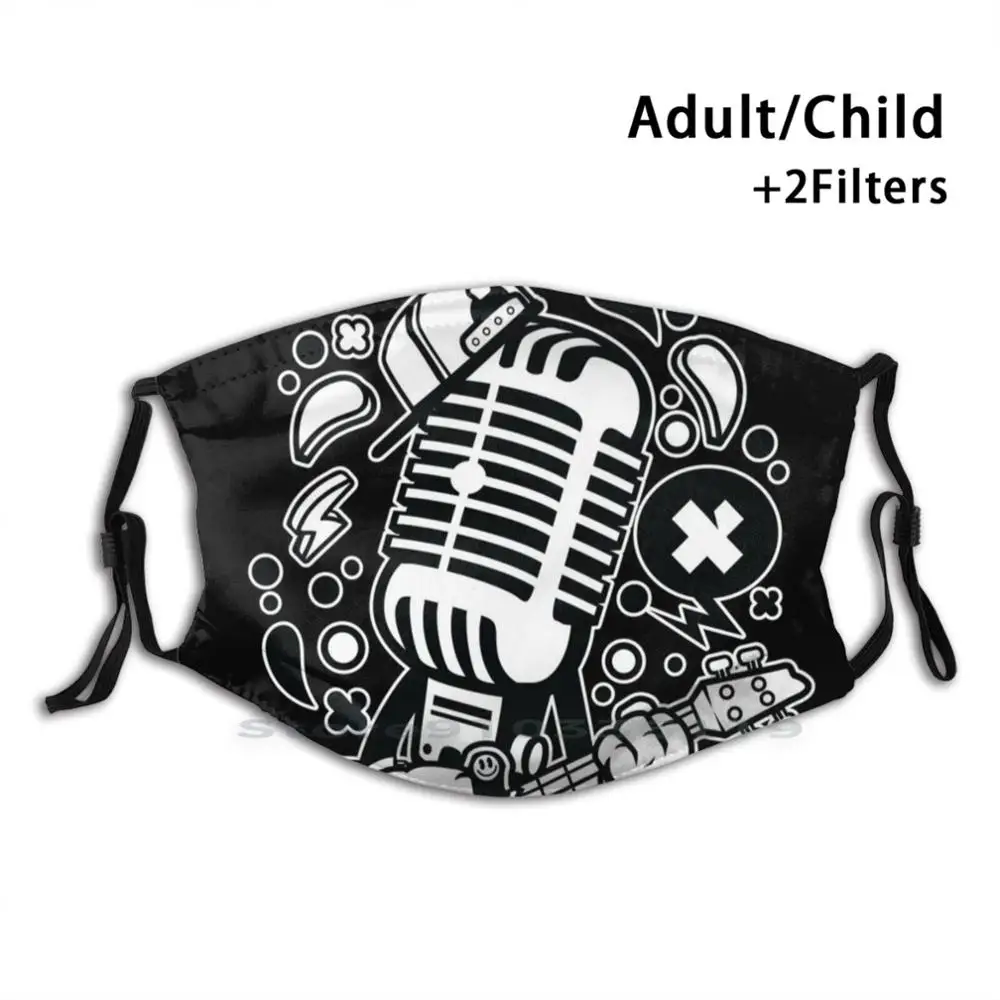Singing Mic Design Anti Dust Filter Washable Face Mask Kids Microphone Rocker Singer Musician Mic Concert Singing Sing
Singing Mic Design Anti Dust Filter Washable Face Mask Kids Microphone Rocker Singer Musician Mic Concert Singing Sing