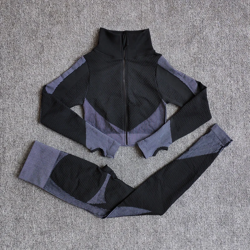 WAREBALL Seamless Yoga Sets Women Fitness Gym Clothing Long Sleeve Shirts High Waist Running Leggings Workout Pants Sports Suits
WAREBALL Seamless Yoga Sets Women Fitness Gym Clothing Long Sleeve Shirts High Waist Running Leggings Workout Pants Sports Suits