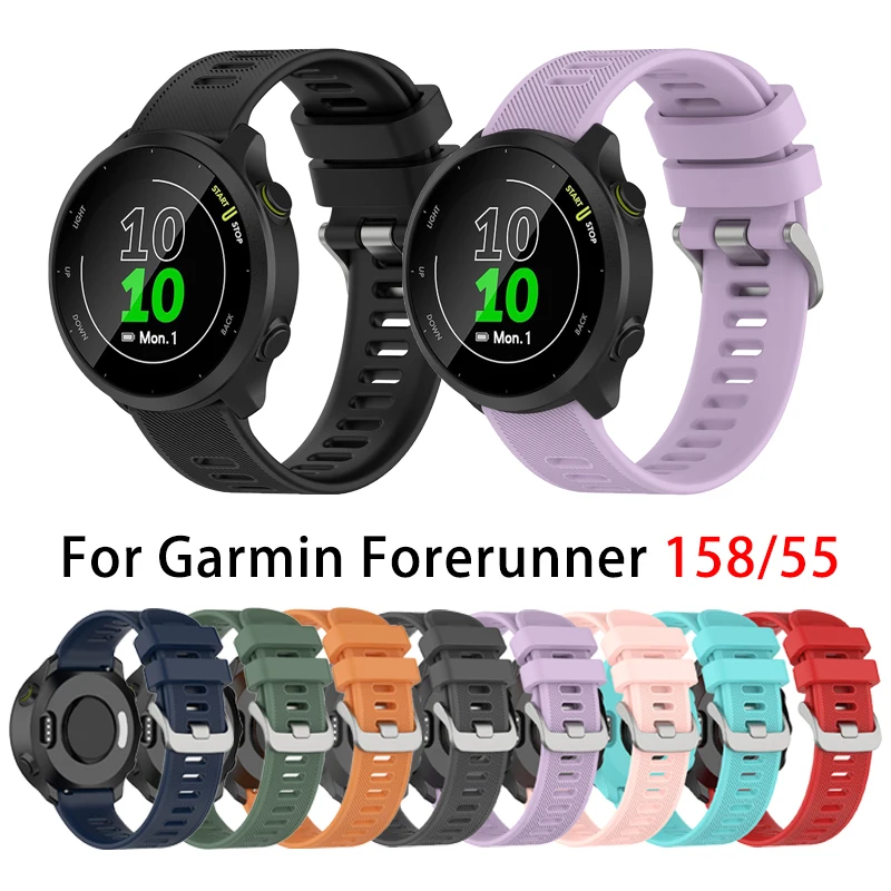 Силиконовый ремешок для наручных часов Garmin Forerunner 158, сменный смарт-браслет, спортивный браслет Correa для Garmin Forerunner 55
Силиконовый ремешок для наручных часов Garmin Forerunner 158, сменный смарт-браслет, спортивный браслет Correa для Garmin Forerunner 55