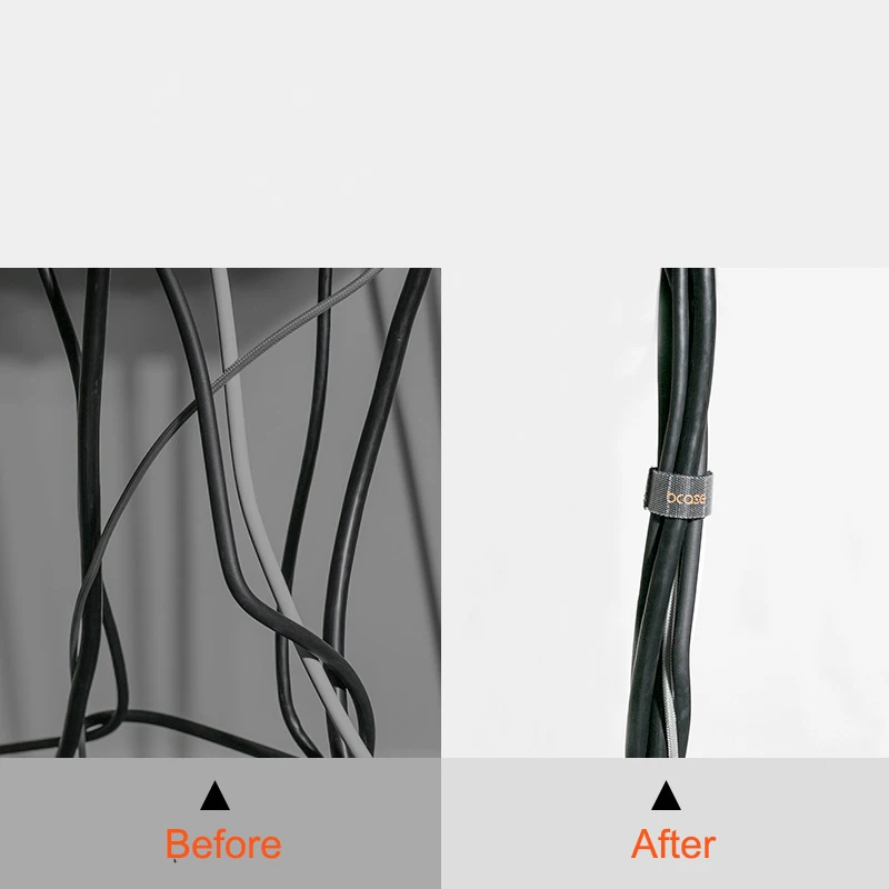 Bcase Tearable Velcro наушники кабель для хранения данных зарядный стяжки компьютерный
