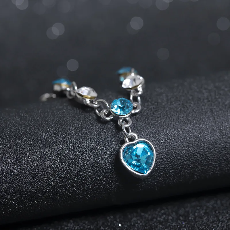 Hottest Fashion New Womens Ladies Crystal Rhinestone Bangle Ocean Blue Bracelet Chain Heart Jewelry Party Gifts
Hottest Fashion New Womens Ladies Crystal Rhinestone Bangle Ocean Blue Bracelet Chain Heart Jewelry Party Gifts