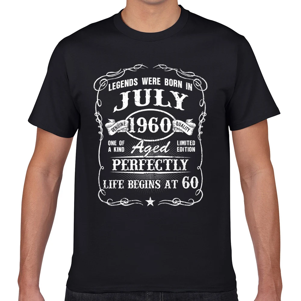 Tops T Shirt Men 60th birthday july 1960 Funny Harajuku Geek Short Male Tshirt
Tops T Shirt Men 60th birthday july 1960 Funny Harajuku Geek Short Male Tshirt