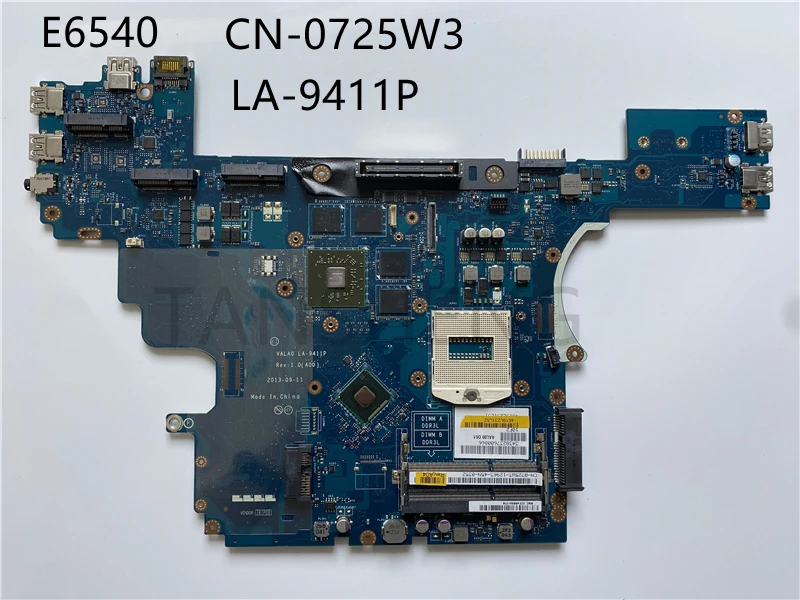 Для DELL M2800 Материнская плата ноутбука 0725W3 LA 9411P DDR3L 100% хорошо работает|Материнские