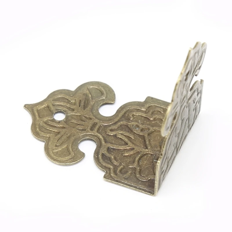 12x Античная бронзовая декоративная шкатулка для ювелирных изделий Деревянный