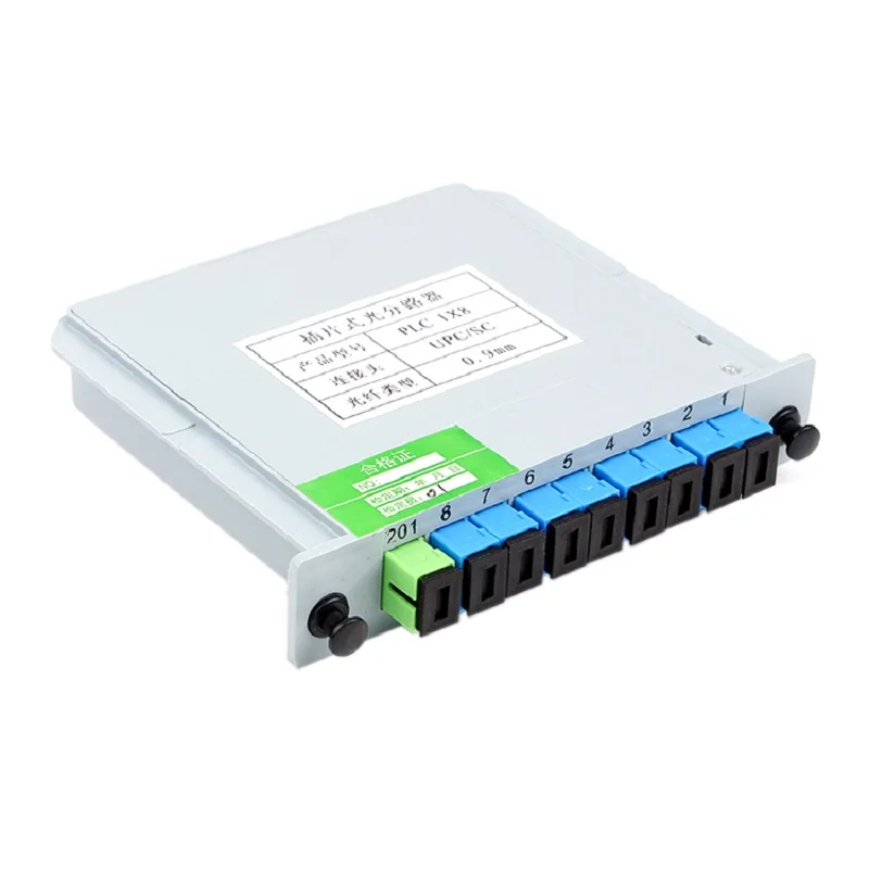 SC UPC 1X8 волоконно-оптический разветвитель кассета Вставка карты FTTH ABS PLC плоский волновой Тип оптический разветвитель Бесплатная доставка
SC UPC 1X8 волоконно-оптический разветвитель кассета Вставка карты FTTH ABS PLC плоский волновой Тип оптический разветвитель Бесплатная доставка