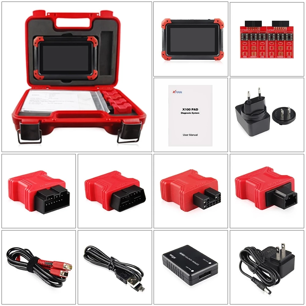 XTOOL Original X100 Pad Car Key Programmer OBD2 Diagnostic Tool Odometer Adjustment Code Reader Scanner ECU for Ford Free Update
XTOOL Original X100 Pad Car Key Programmer OBD2 Diagnostic Tool Odometer Adjustment Code Reader Scanner ECU for Ford Free Update