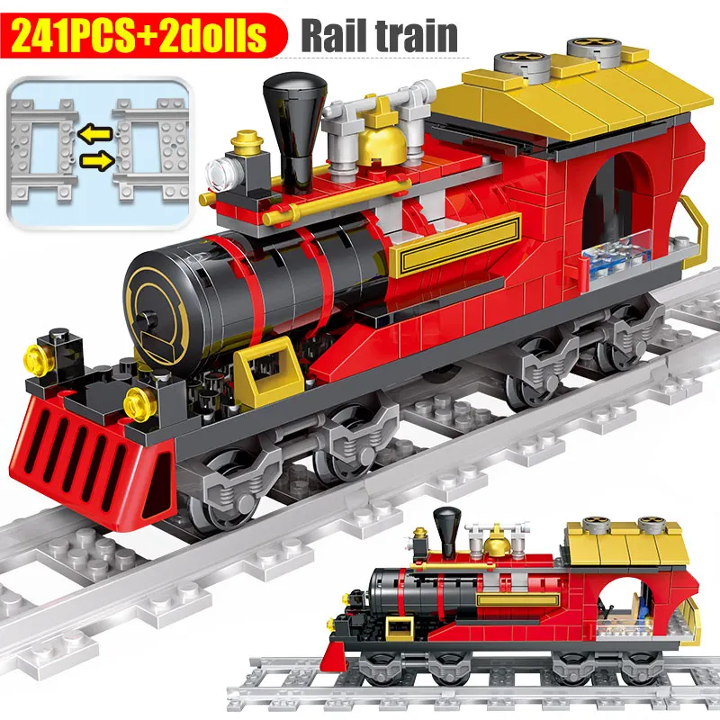 DIY Dream Railway Train Building Blocks For City Train Track Transportation Figures Bricks Toys Christmas for Children
DIY Dream Railway Train Building Blocks For City Train Track Transportation Figures Bricks Toys Christmas for Children