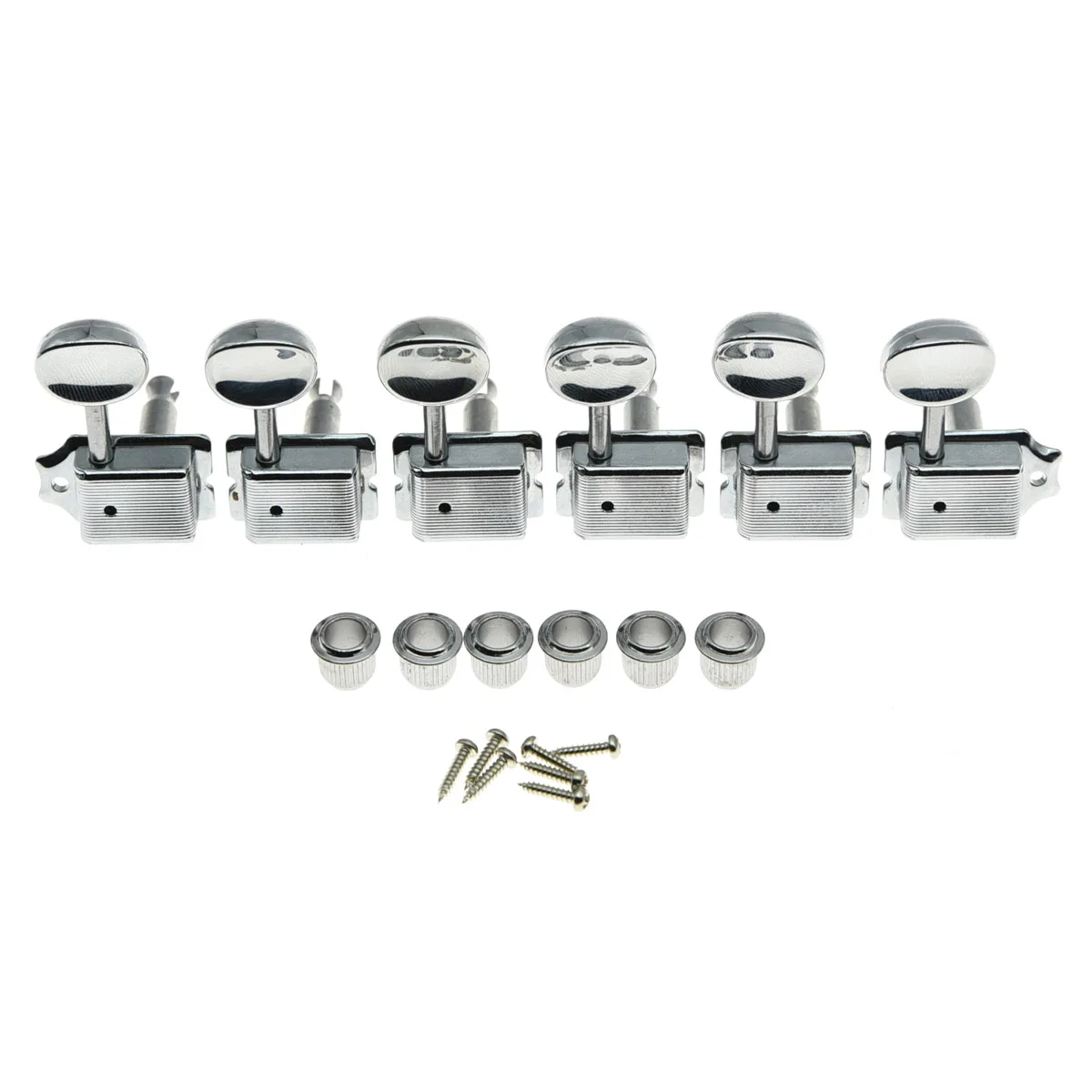 Nickel Split Shaft Vintage Guitar Tuning Keys Pegs Guitar Tuners Machine Heads 6-in-line 6R for FD Strat ST TL Electric Guitar
Nickel Split Shaft Vintage Guitar Tuning Keys Pegs Guitar Tuners Machine Heads 6-in-line 6R for FD Strat ST TL Electric Guitar