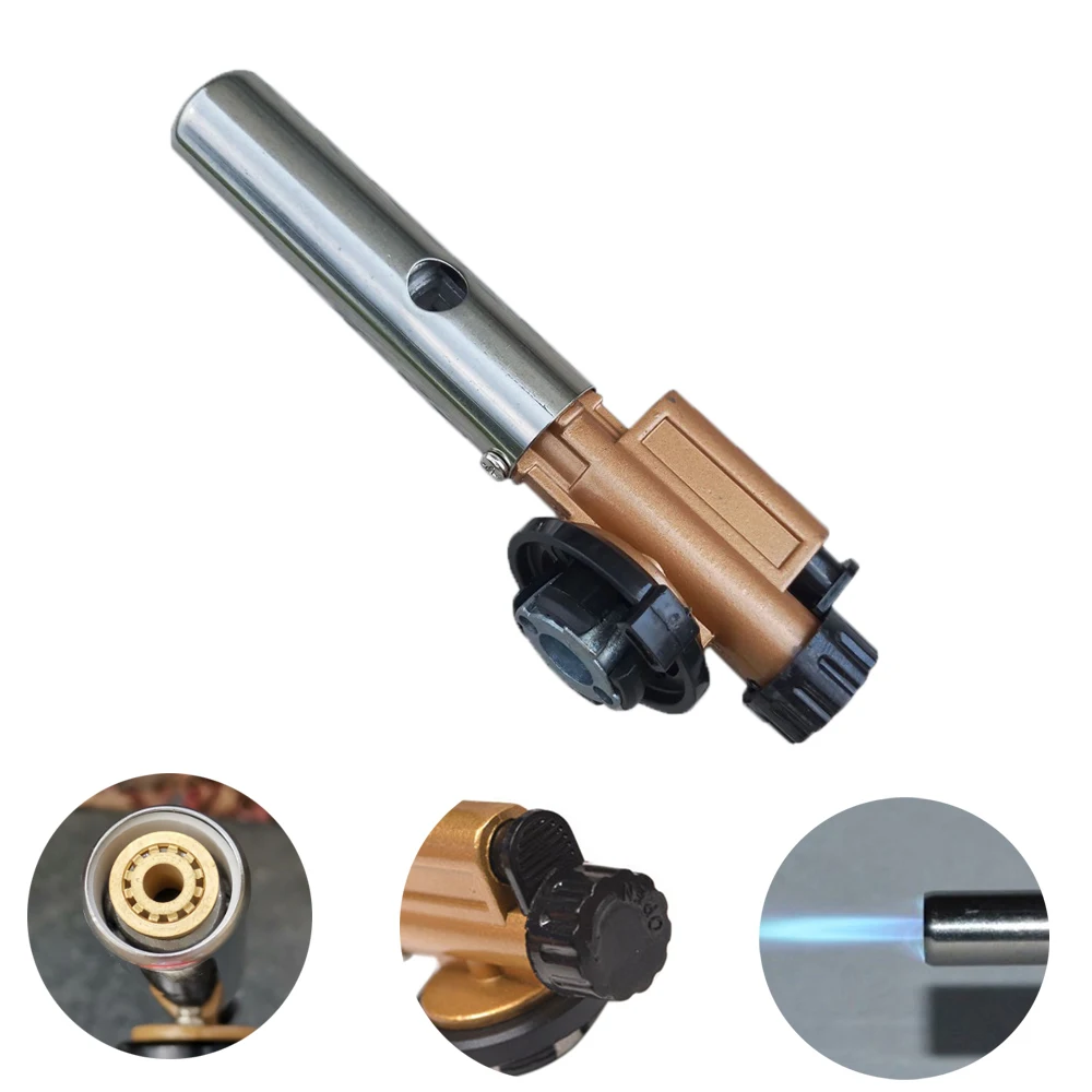 Portable Gas Torch Gas Burner Welding Torch Jet Soldering Flame Gun Blowtorch Butane Nozzle For Camping Picnic BBQ
Portable Gas Torch Gas Burner Welding Torch Jet Soldering Flame Gun Blowtorch Butane Nozzle For Camping Picnic BBQ