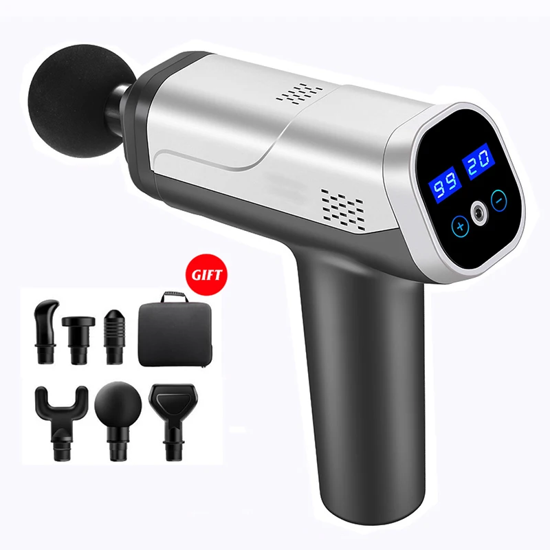 Newest Massage Gun Muscle Stimulation Massager Vibration Fascial Gun Fitness Noise Reduction Design Gym Exercise Body Relaxation
Newest Massage Gun Muscle Stimulation Massager Vibration Fascial Gun Fitness Noise Reduction Design Gym Exercise Body Relaxation
