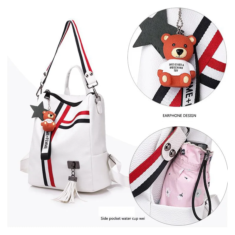 Женский рюкзак с подвеской в виде медведя и кисточкой, водонепроницаемые дорожные сумки на плечо, женский рюкзак для девушек, сумка на ремне...
Женский рюкзак с подвеской в виде медведя и кисточкой, водонепроницаемые дорожные сумки на плечо, женский рюкзак для девушек, сумка на ремне...