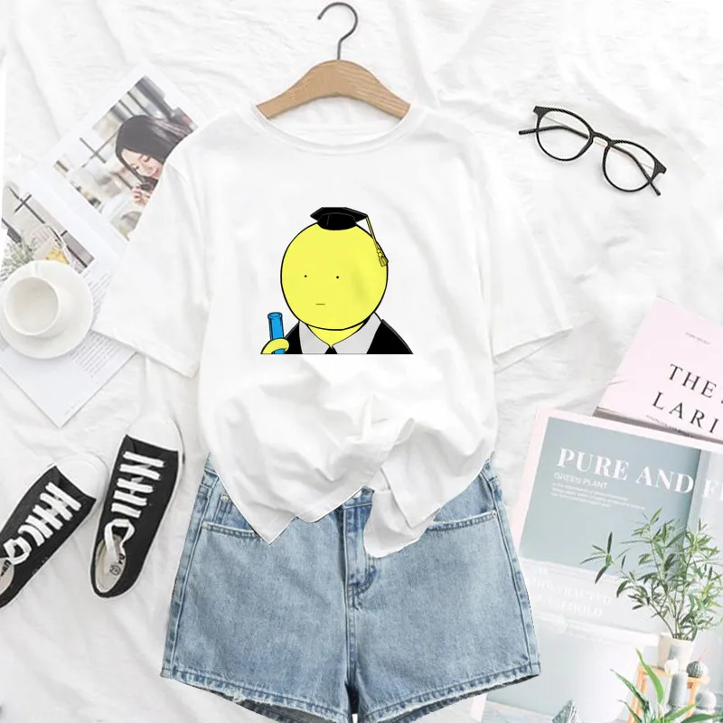 Assassination Classroom T Shirt Women Funny Cartoon Harajuku Tshirt Short Sleeve white T-shirt Female Tops Tees
Assassination Classroom T Shirt Women Funny Cartoon Harajuku Tshirt Short Sleeve white T-shirt Female Tops Tees