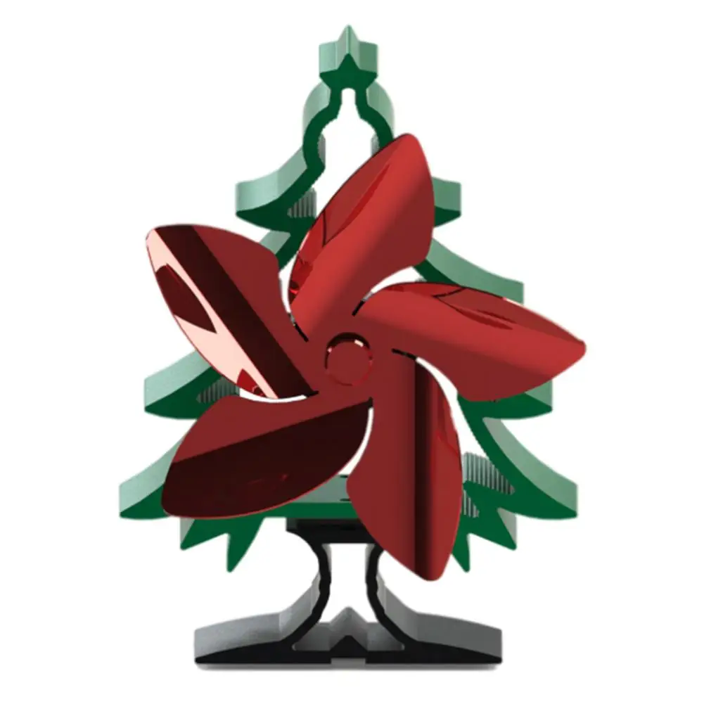 Heat Powered Stove Fan 5 Blades Christmas Tree Shape Fireplace Eco Fan Home Aluminium Alloy Blower For Warm Air Circulation Heat
Heat Powered Stove Fan 5 Blades Christmas Tree Shape Fireplace Eco Fan Home Aluminium Alloy Blower For Warm Air Circulation Heat
