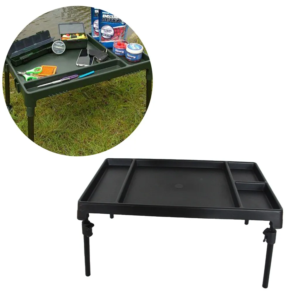 1pcs Outdoor Fishing Gear Bait Storage Table Black Plastic Non-slip Lightweight Folding Separate Fishing Gear Storage Table
1pcs Outdoor Fishing Gear Bait Storage Table Black Plastic Non-slip Lightweight Folding Separate Fishing Gear Storage Table