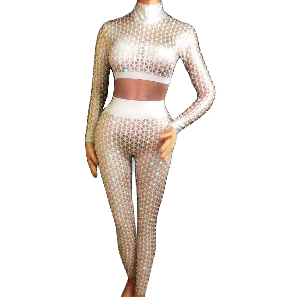 Fashion Women Long Sleeve Backless Plaid Jumpsuits Sparkly Diamonds Bodysuits Nightclub Party Dance Ladies Singer Show Costumes
Fashion Women Long Sleeve Backless Plaid Jumpsuits Sparkly Diamonds Bodysuits Nightclub Party Dance Ladies Singer Show Costumes