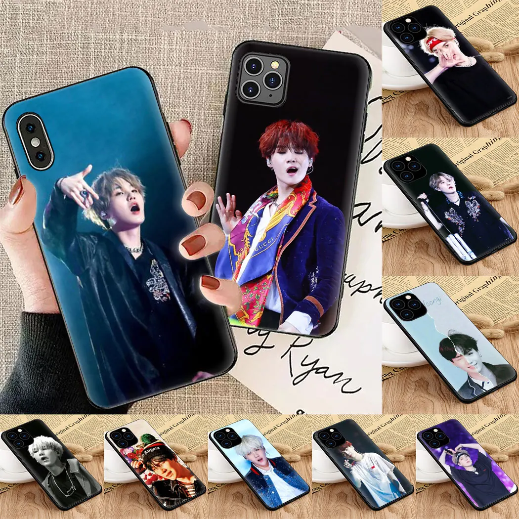 Мягкий силиконовый чехол min yoongi gatito для iPhone 5 6 7 8 11 6s Plus 7Plus 8Plus X XS XR XSMax Max Pro |