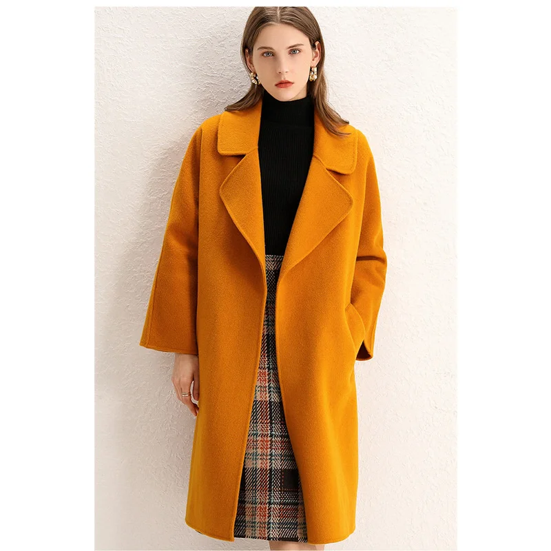Новинка Осень-зима 2021 шерстяное пальто в стиле Хепберн Женское шерстяное пальто средней и длинной длины двустороннее кашемировое пальто на...
Новинка Осень-зима 2021 шерстяное пальто в стиле Хепберн Женское шерстяное пальто средней и длинной длины двустороннее кашемировое пальто на...