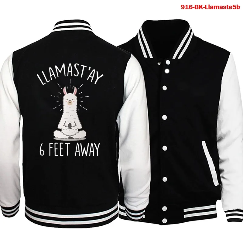 Men's Baseball Jacket Funny Llamaste Print Women Jacket Autumn Winter Casual Hoodie Women Oversize Streetwear Llamaste Uniform
Men's Baseball Jacket Funny Llamaste Print Women Jacket Autumn Winter Casual Hoodie Women Oversize Streetwear Llamaste Uniform