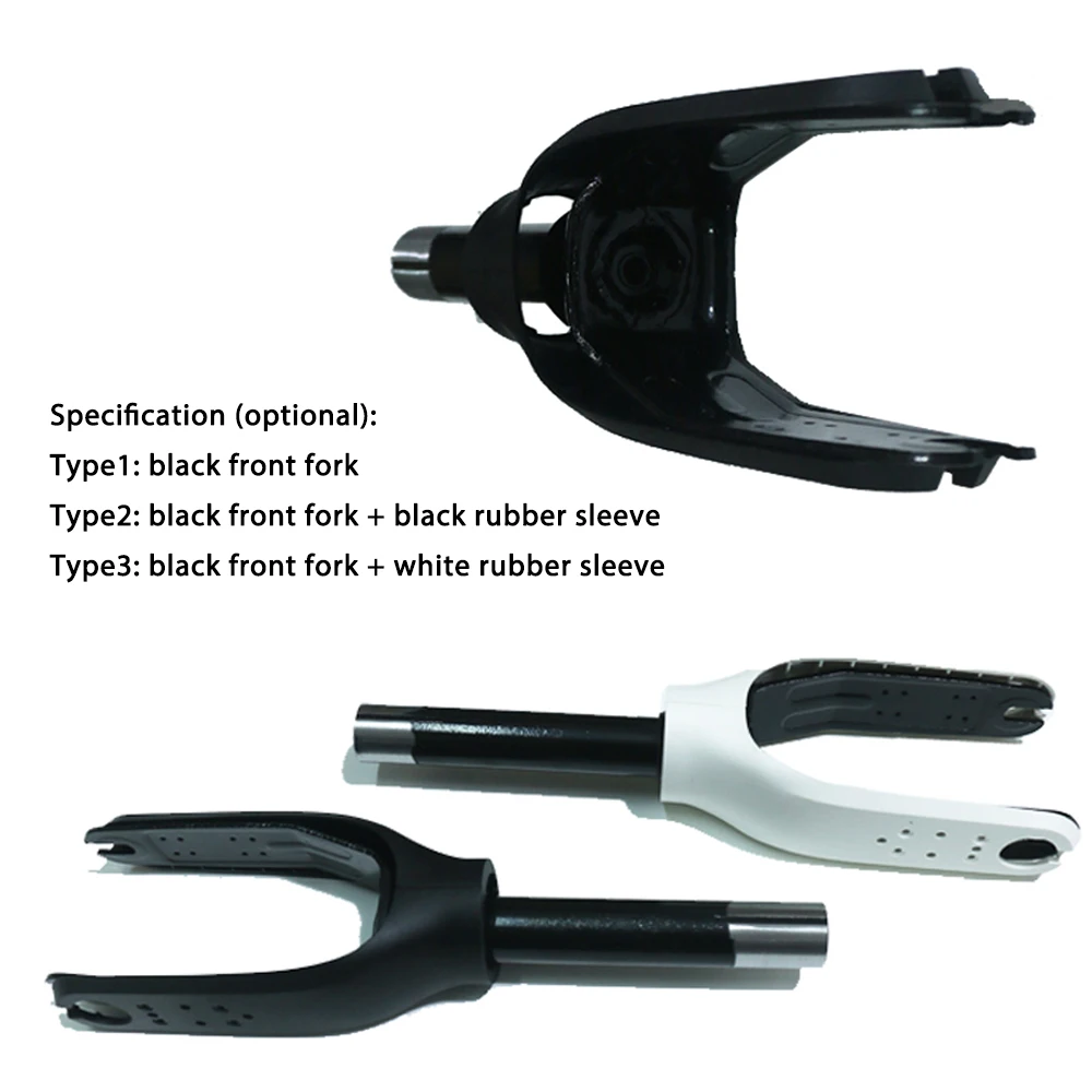 Scooter Front Wheel Bracket Fork With Rubber Sleeves Compatible With Mijia M365 Electric Scooter Replacement Accessories