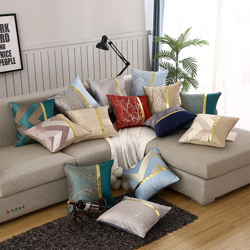 Polyester Throw Cushion Cover Geometric Jacquard Pillowcover Living Room Sofa Office Cushions Cover Decoration PillowCase 40800
Polyester Throw Cushion Cover Geometric Jacquard Pillowcover Living Room Sofa Office Cushions Cover Decoration PillowCase 40800