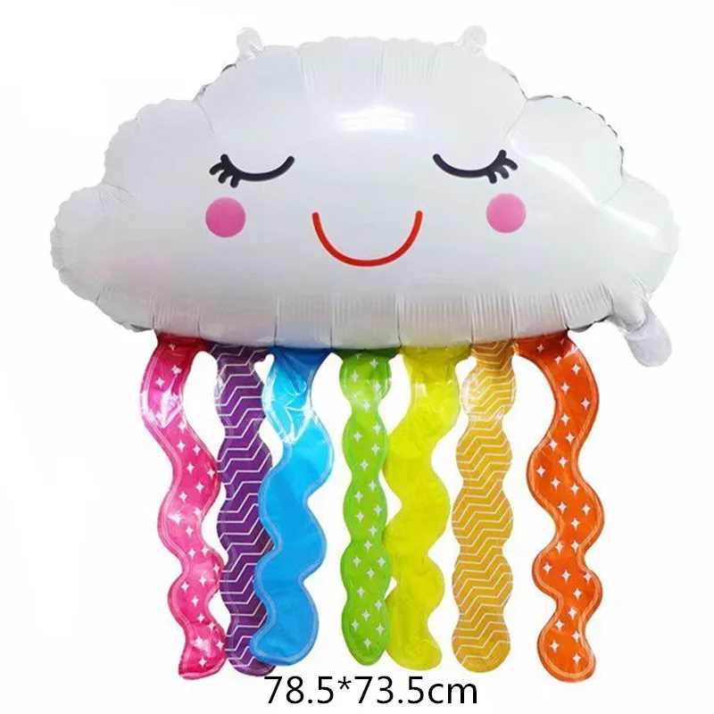 NEW smile rainbow cloud foil balloon girl 10 years old happy birthday party balloons Kindergarten kids toy decoration
NEW smile rainbow cloud foil balloon girl 10 years old happy birthday party balloons Kindergarten kids toy decoration