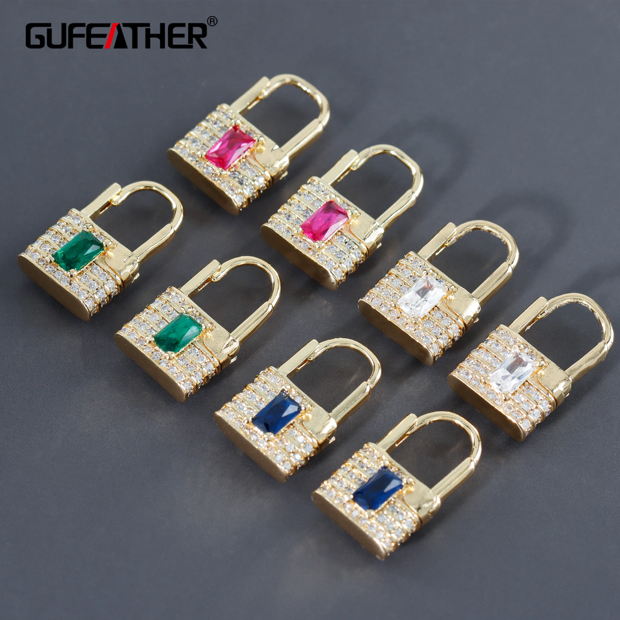 GUFEATHER M995,jewelry accessories,clasp,18k gold plated,copper metal,zircon,lock,jewelry making,hooks for necklace,2pcs/lot
GUFEATHER M995,jewelry accessories,clasp,18k gold plated,copper metal,zircon,lock,jewelry making,hooks for necklace,2pcs/lot