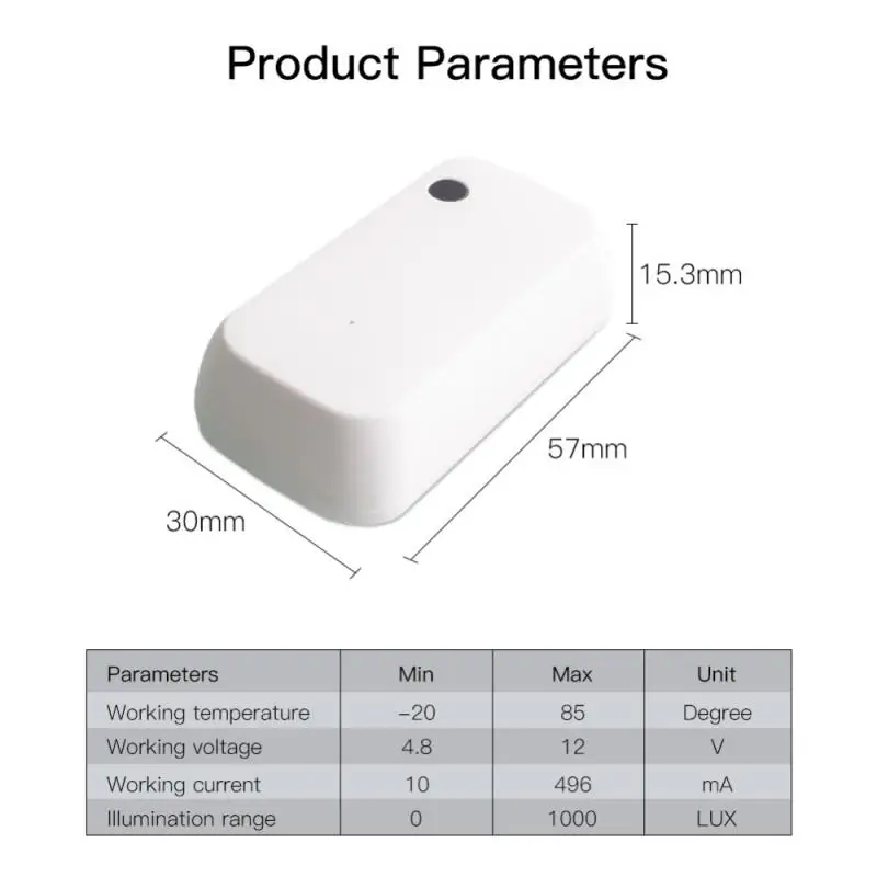 Tuya Wifi Light Sensor Smart Illuminance Sensor Brightness Detector Linkage Control Sensor Smart Home Work With Alex Gg
Tuya Wifi Light Sensor Smart Illuminance Sensor Brightness Detector Linkage Control Sensor Smart Home Work With Alex Gg