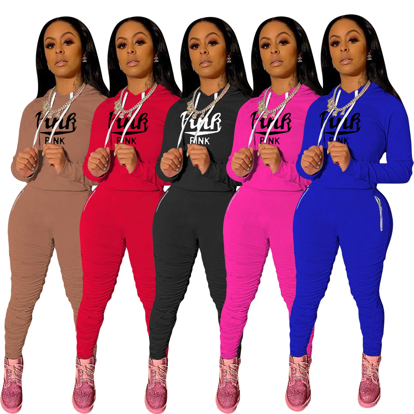 Qm2025 European and American autumn and winter women's hooded pleated Pants Set two-piece two zipper real pockets are available
Qm2025 European and American autumn and winter women's hooded pleated Pants Set two-piece two zipper real pockets are available