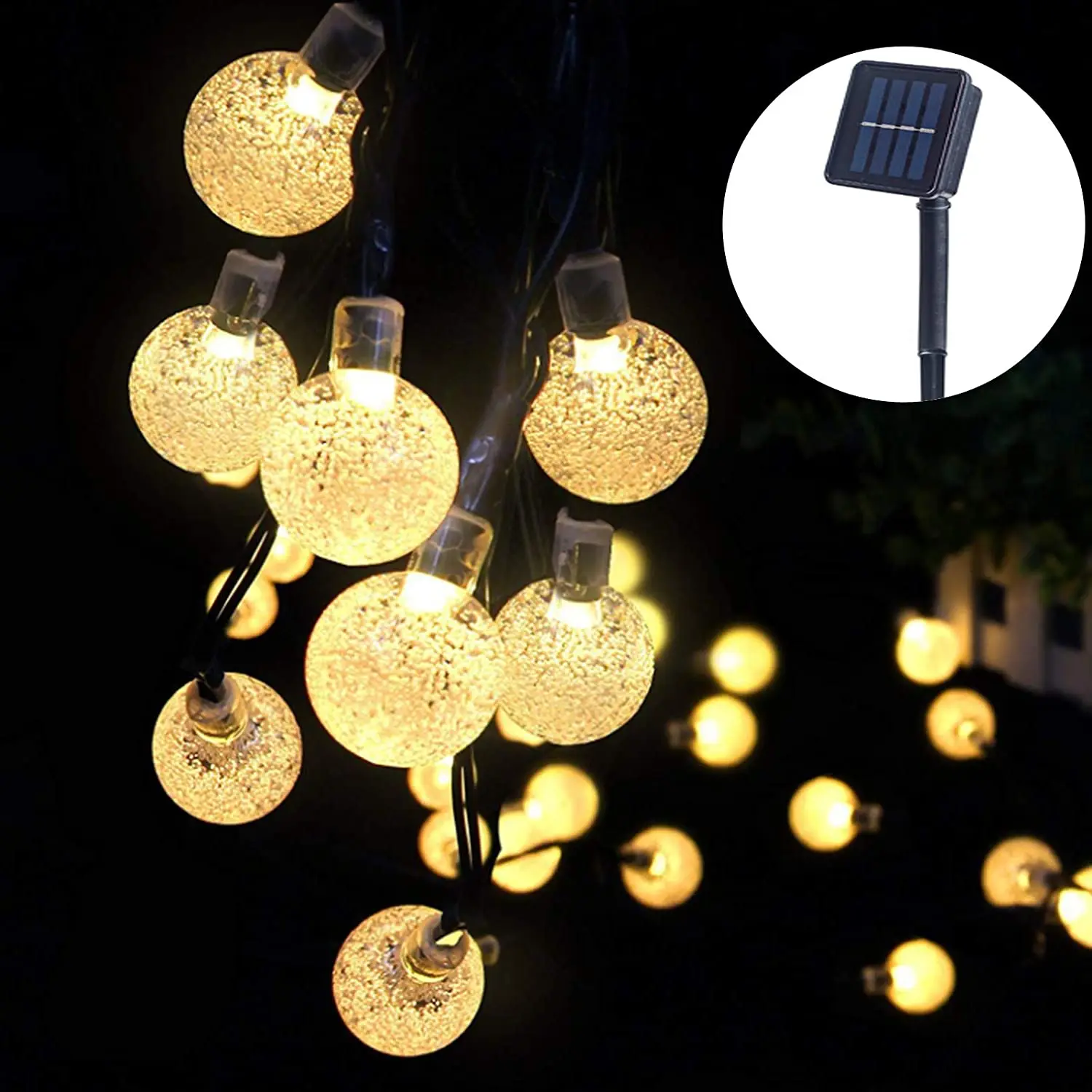 5m 10m 22m Solar String Lights Outdoor Crystal Globe Lights Waterproof Solar Powered Patio Lights for Garden Yard Party Deco
5m 10m 22m Solar String Lights Outdoor Crystal Globe Lights Waterproof Solar Powered Patio Lights for Garden Yard Party Deco