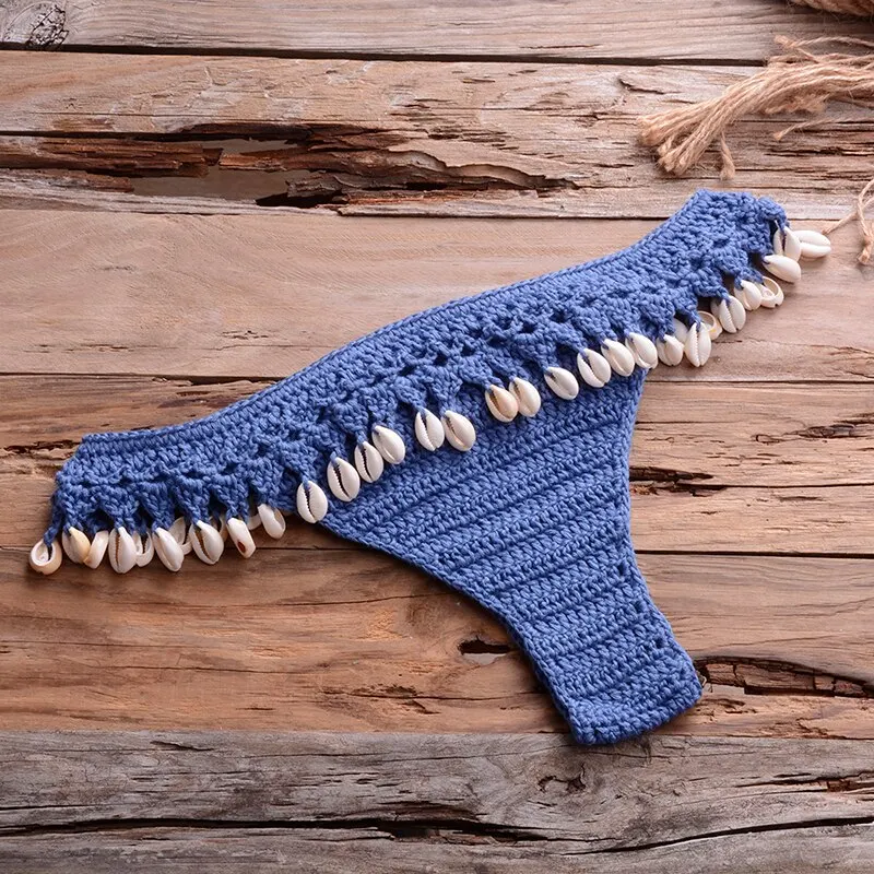 Bathing Suit 2022 Summer Women Shells Tassel Sexy Bikinis Knitted Crochet Swimsuit Women Swimwear Brazilian Solid Beachwear
Bathing Suit 2022 Summer Women Shells Tassel Sexy Bikinis Knitted Crochet Swimsuit Women Swimwear Brazilian Solid Beachwear