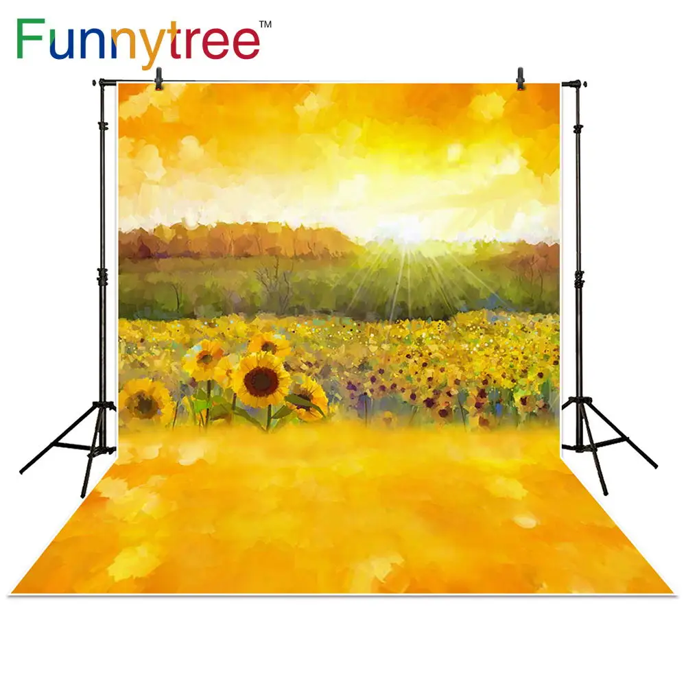 Фон Funnytree с изображением подсолнуха для фотосъемки с изображением полей масляной живописи желтый фон для фотостудии для детской вечеринки
Фон Funnytree с изображением подсолнуха для фотосъемки с изображением полей масляной живописи желтый фон для фотостудии для детской вечеринки