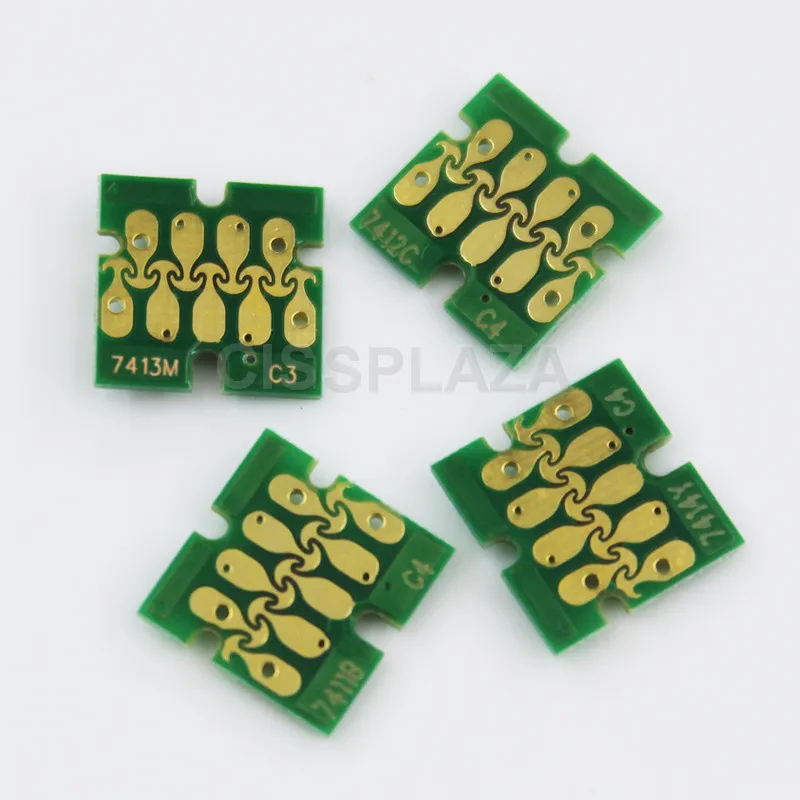 CISSPLAZA 4 набора/16 шт T7411 -T7414 чип чернильного бака для Epson SureColor F6000 F6070 F6200 F6270 F7000 F7070 F7100