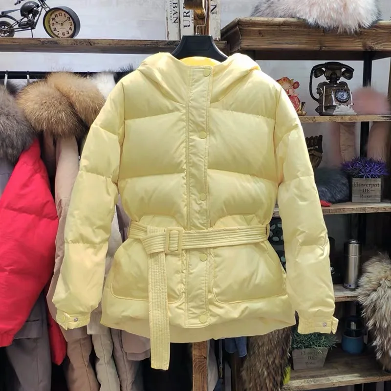 New winter Korean version with waist small down coat, women's short loose style, star's same coat fashion
New winter Korean version with waist small down coat, women's short loose style, star's same coat fashion