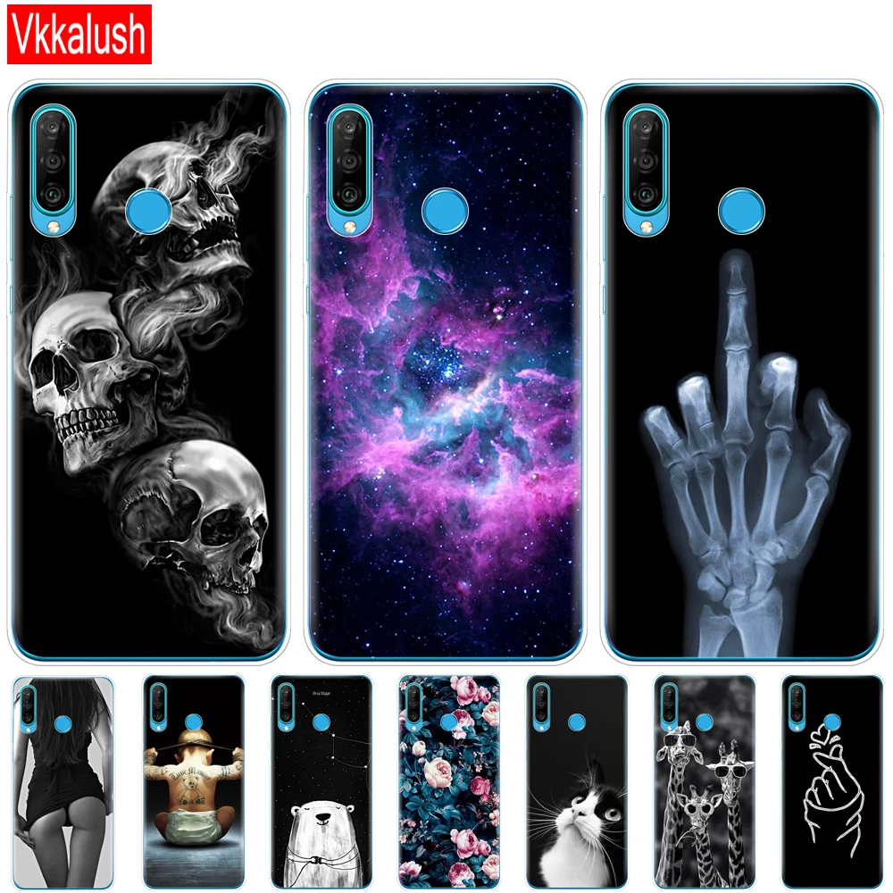 Mobile Phone Bag Case For Huawei P30 Pro Silicon TPU Back Cover On VOG-L29 ELE-L29 P 30 Lite | Мобильные телефоны и