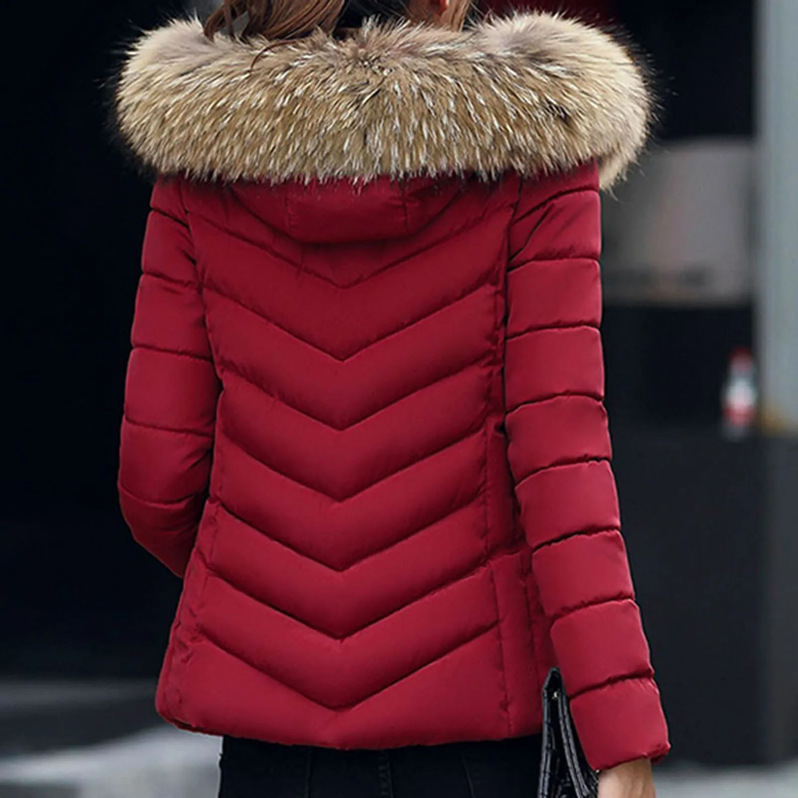 Women's Warm Parkas Coat Cotton Padded Clothes Large Wool Collar Thick Slim Coats Long Sleeve Zipper Cardigan Parkas Streetwear
Women's Warm Parkas Coat Cotton Padded Clothes Large Wool Collar Thick Slim Coats Long Sleeve Zipper Cardigan Parkas Streetwear