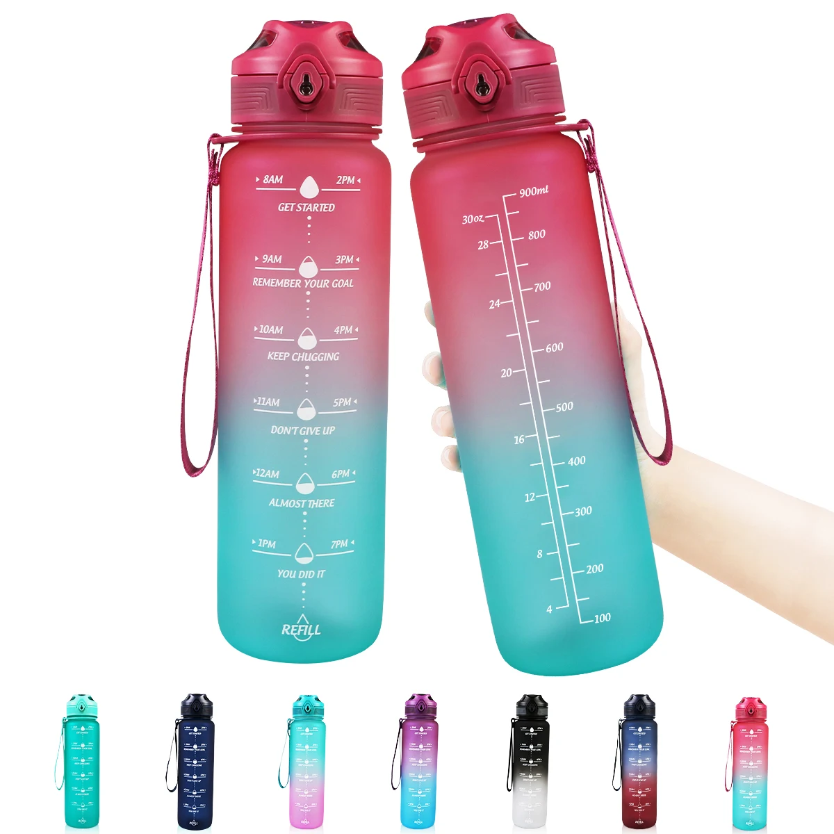 Motivational Water Bottle With Time Marker Protein Shaker Sport Gym Drinking Jug Frosted Leakproof Cup For Outdoor Sports
Motivational Water Bottle With Time Marker Protein Shaker Sport Gym Drinking Jug Frosted Leakproof Cup For Outdoor Sports