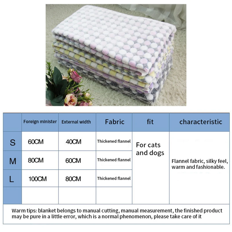 Winter Warm Dog Cat Bed Soft Pet Blanket Sleeping Mattress Foldable Pet Cushion for Puppy Cats Cute Printed Pats Accessries
Winter Warm Dog Cat Bed Soft Pet Blanket Sleeping Mattress Foldable Pet Cushion for Puppy Cats Cute Printed Pats Accessries